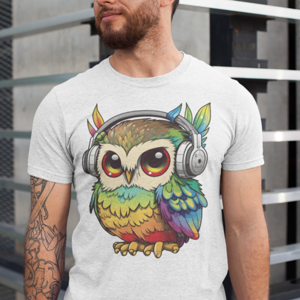 Groove Vibrant Owl Music T-shirt