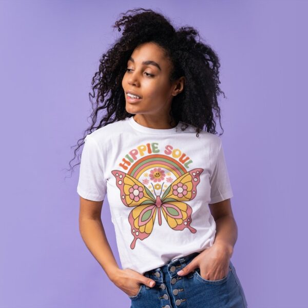 Retro Groovy Hippie T-shirt WHITE