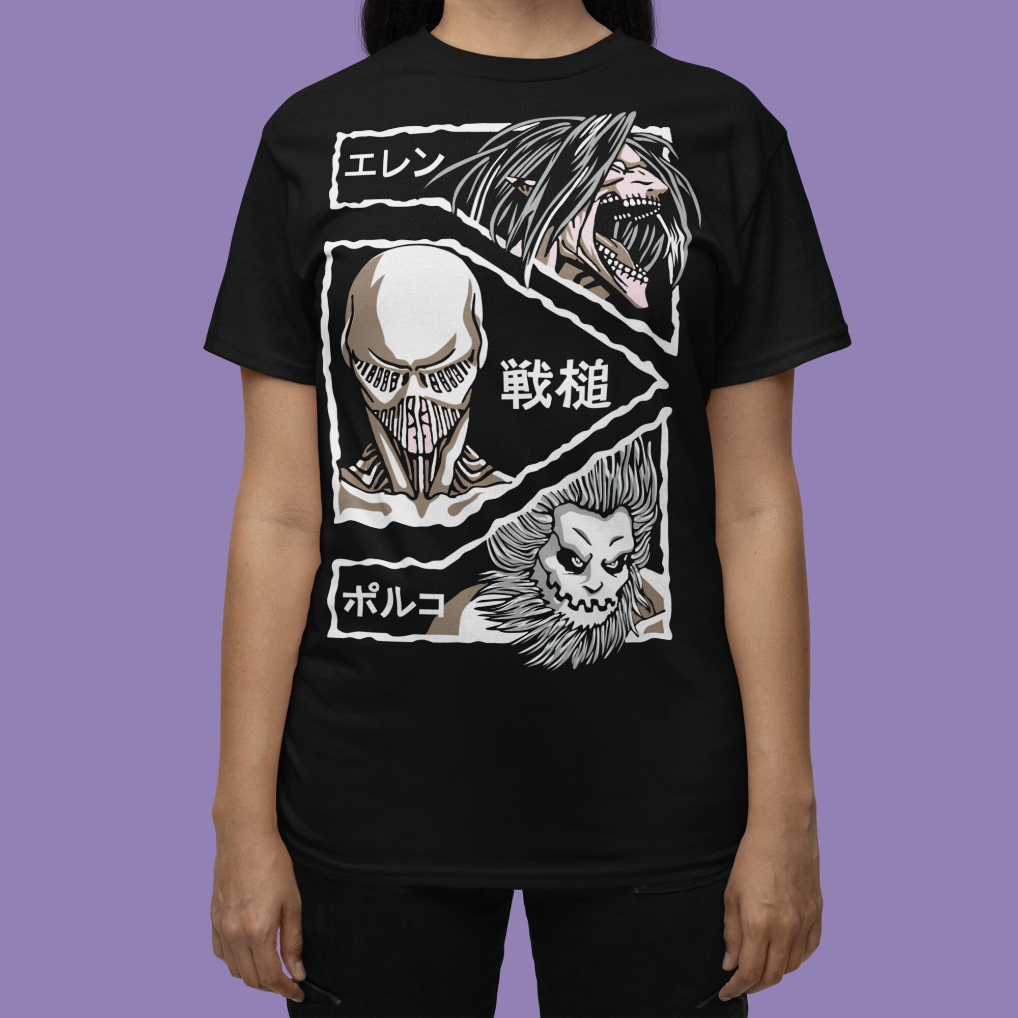 Attack On Titan character 2 T-Shirt