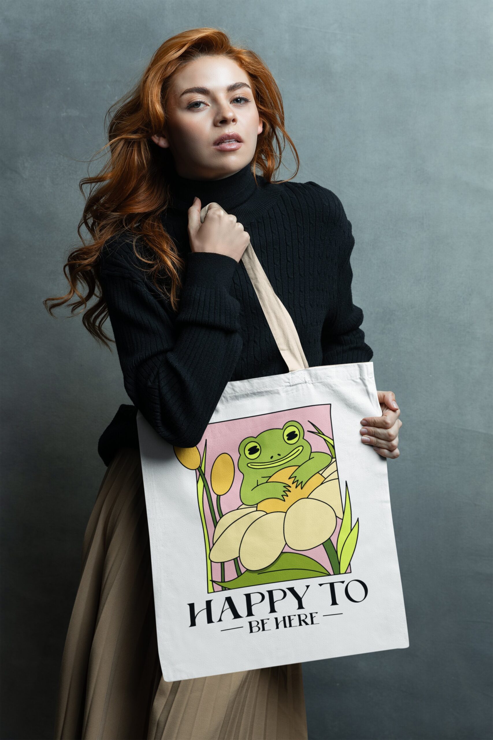 Happy To Be Here Tote Bag