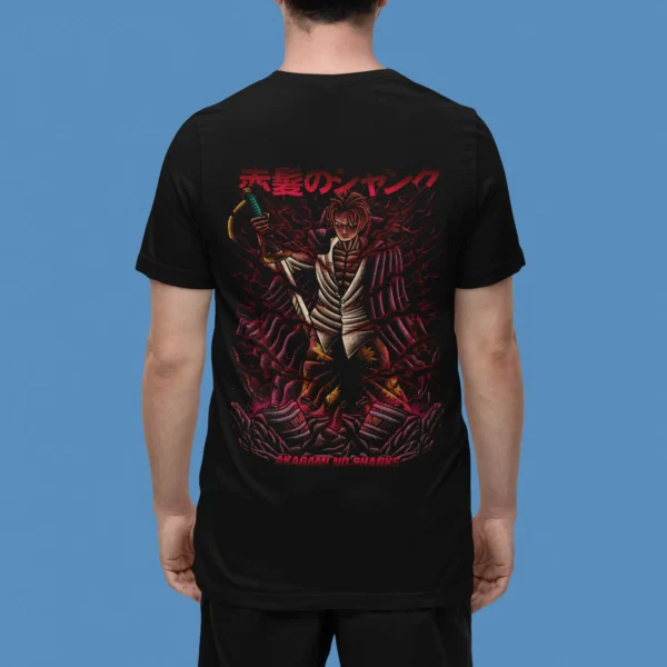 Anime One Piece Akagami Back T-Shirt