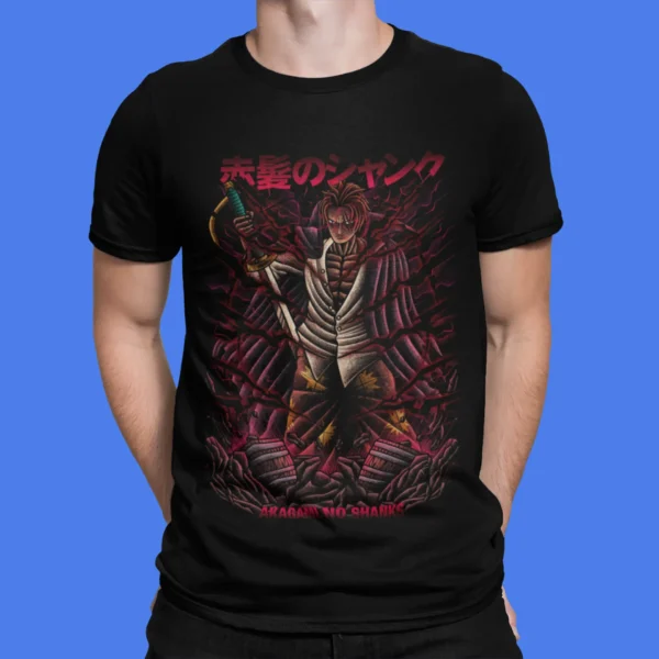 Anime One Piece Akagami No Shanks T-Shirt