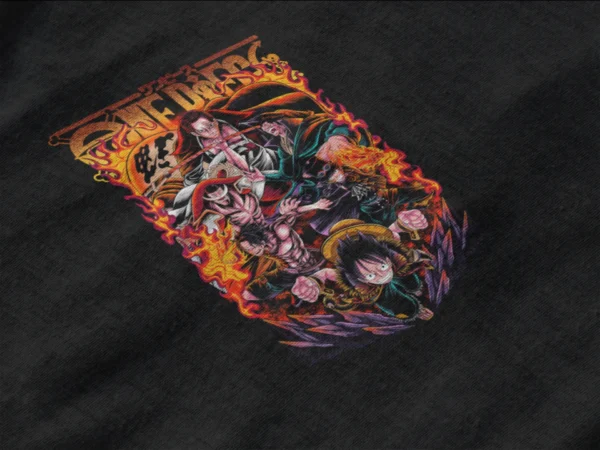Anime One Piece Monkey Luffy Front T-Shirt2