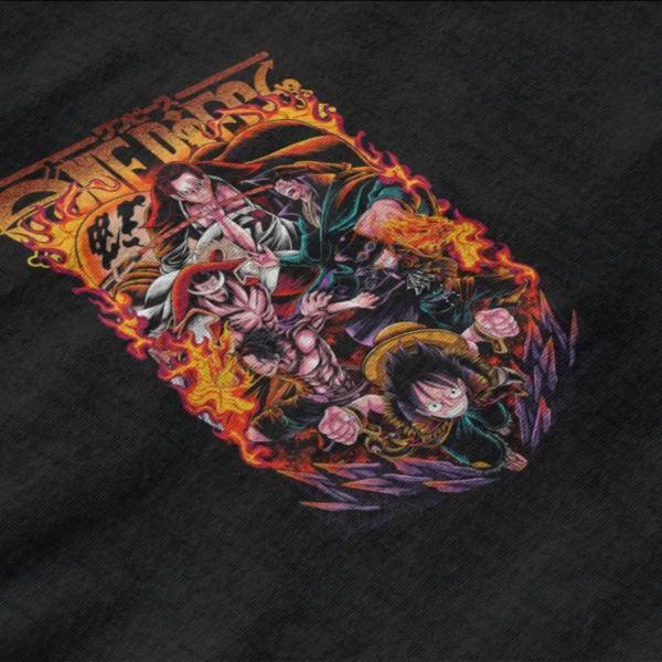 Anime One Piece Monkey Luffy Front T-Shirt2