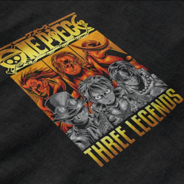 Anime One Piece Three Legends T-Shirt3