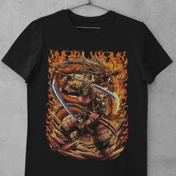 Anime Skull Samurai T-Shirt