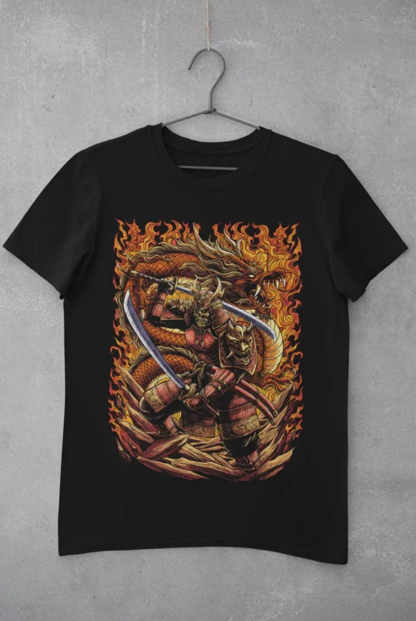 Anime Skull Samurai T-Shirt
