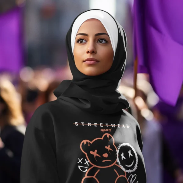 Streetwear Be Yourself 2 Bear Hoodie