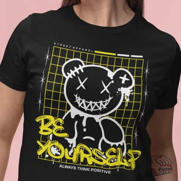 Streetwear Be Yourself Bear T-Shirt