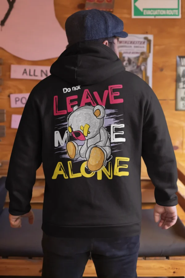 Streetwear Bear Do Not Leave Hoodie