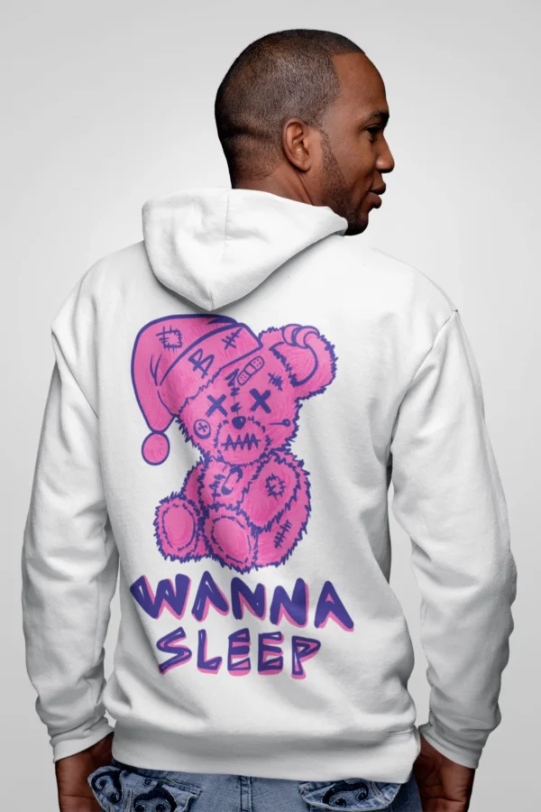 Streetwear Bear Wanna Sleep Hoodie