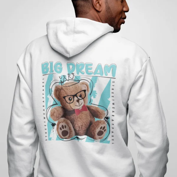 Streetwear Big Dream Bear Hoodie