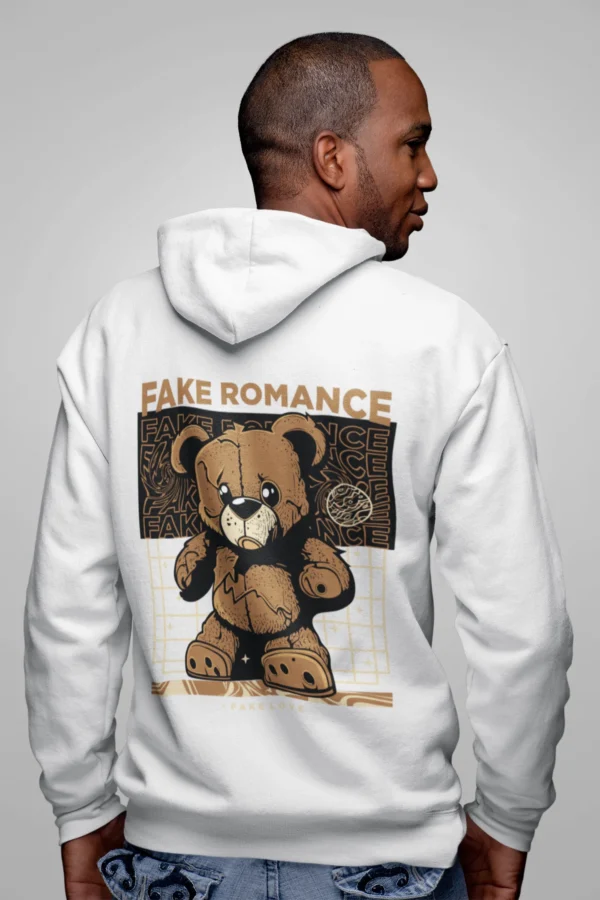 Streetwear Fake Romance Bear Hoodie