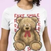 Streetwear Fake Smile Bear T-Shirt