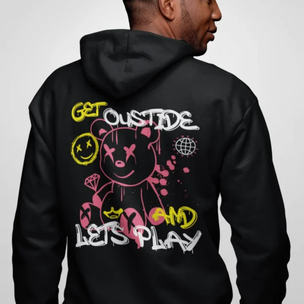 Streetwear Get Oustide Bear Hoodie