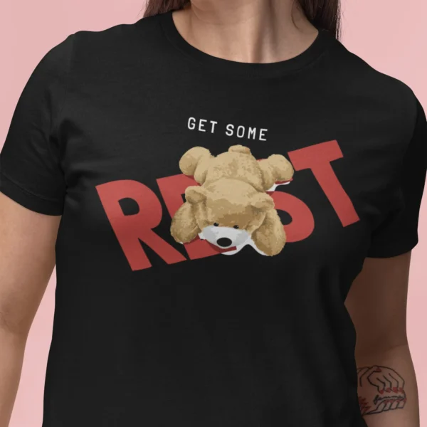 Streetwear Get Some Rest Bear T-Shirt