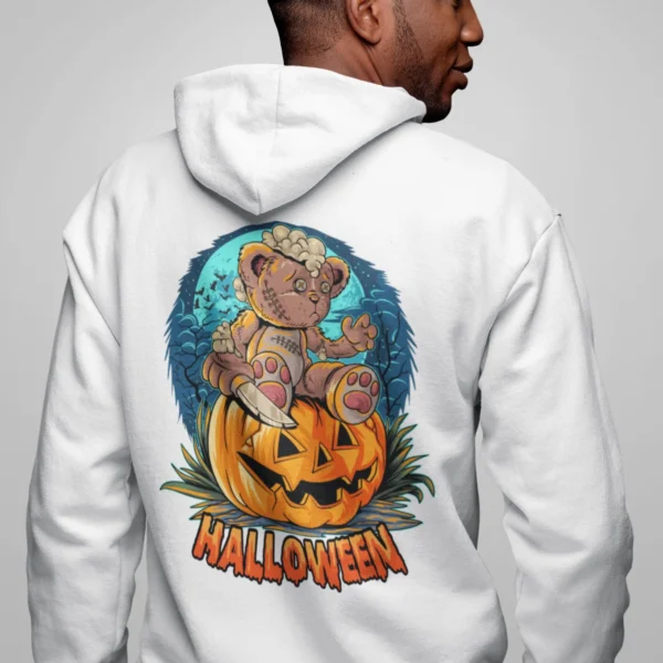 Streetwear Halloween Bear Hoodie