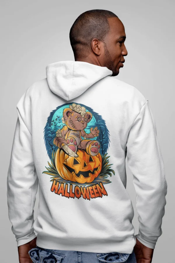 Streetwear Halloween Bear Hoodie