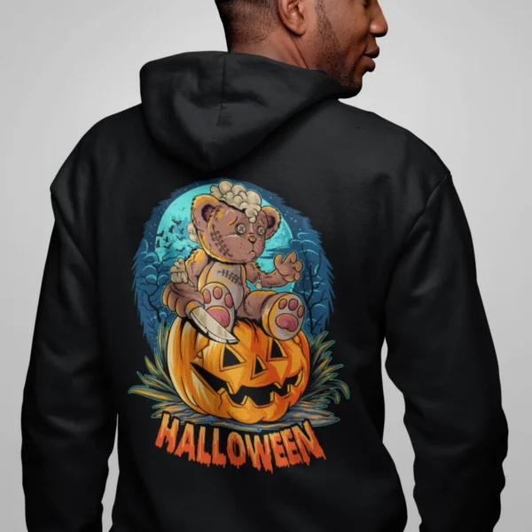 Streetwear Halloween Bear Hoodie