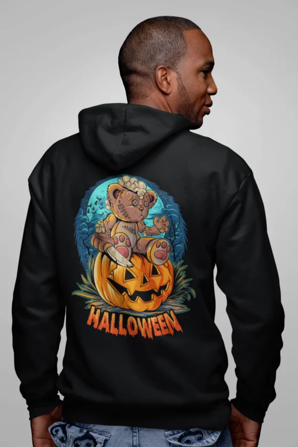 Streetwear Halloween Bear Hoodie