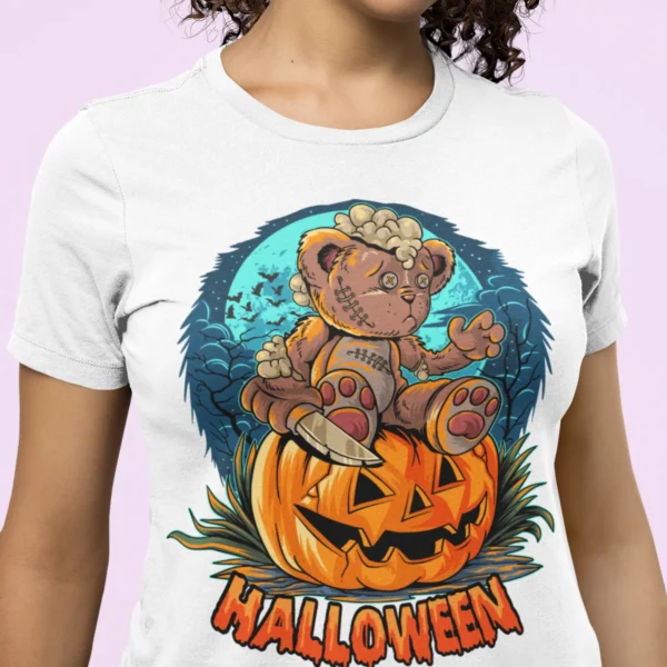 Streetwear Halloween Bear T-Shirt