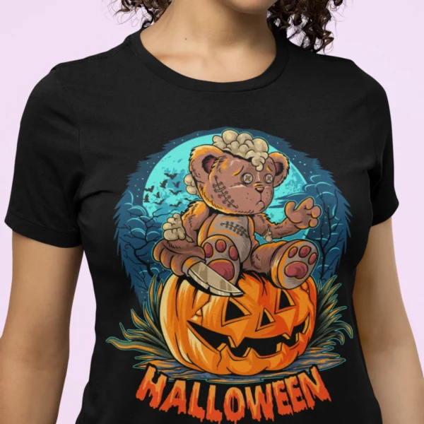 Streetwear Halloween Bear T-Shirt