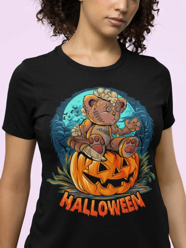 Streetwear Halloween Bear T-Shirt