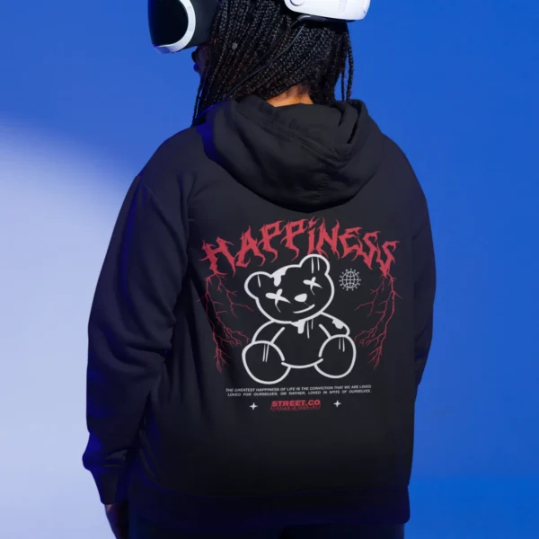 Streetwear Happiness Bear Hoodie