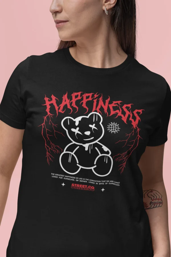 Streetwear Happiness Bear T-Shirt
