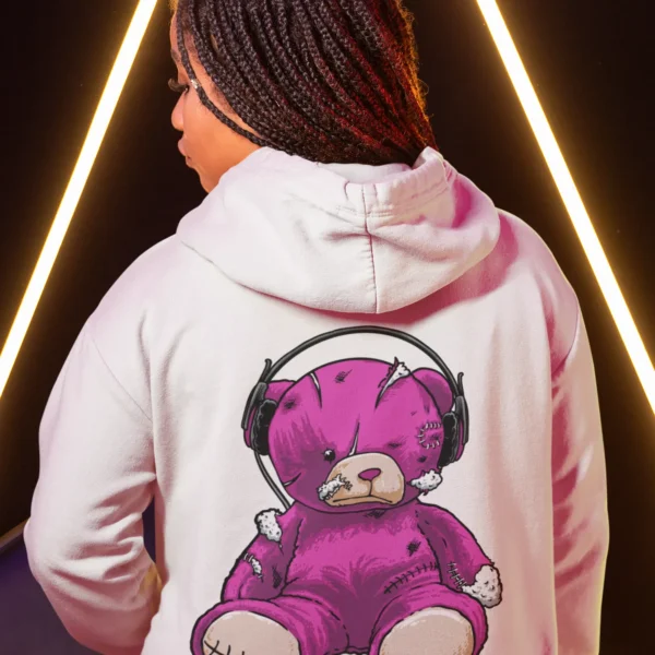 Streetwear Headphone Bear Hoodie