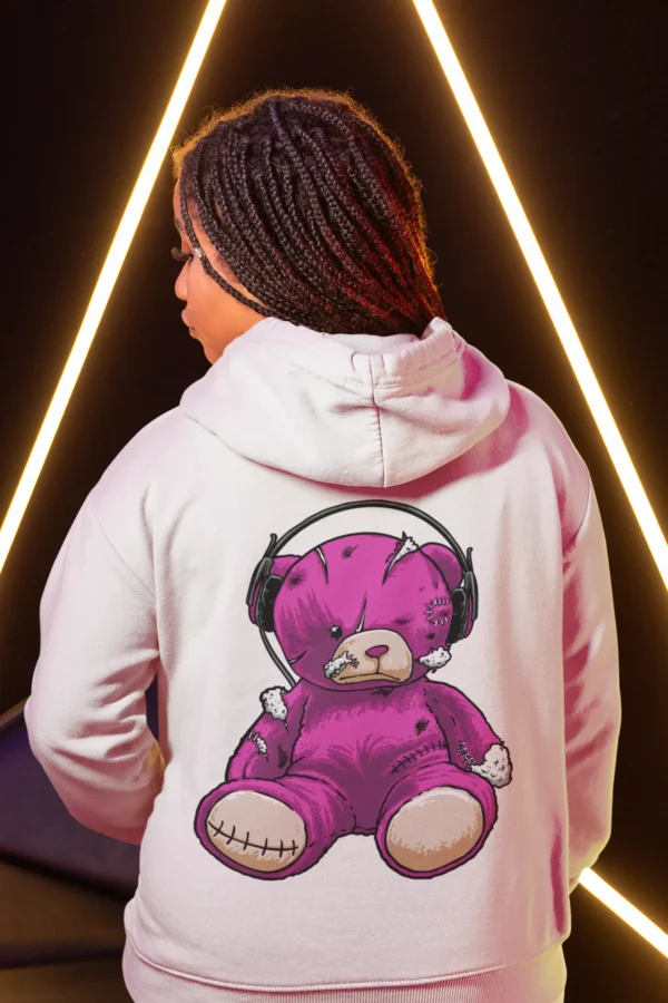 Streetwear Headphone Bear Hoodie