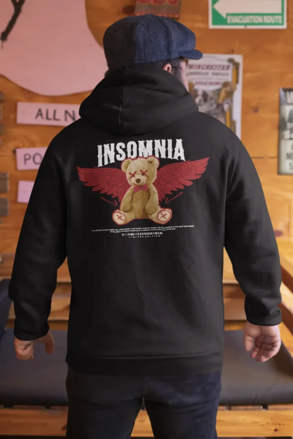 Streetwear Insomnia Bear Hoodie