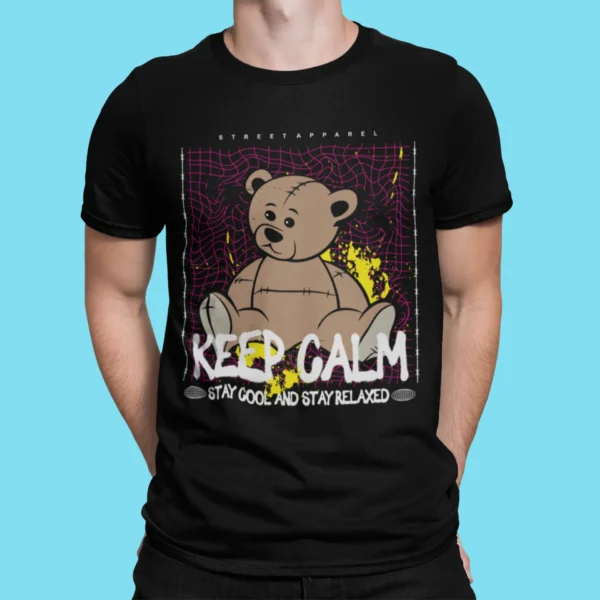 Streetwear Keep Calm Bear T-Shirt
