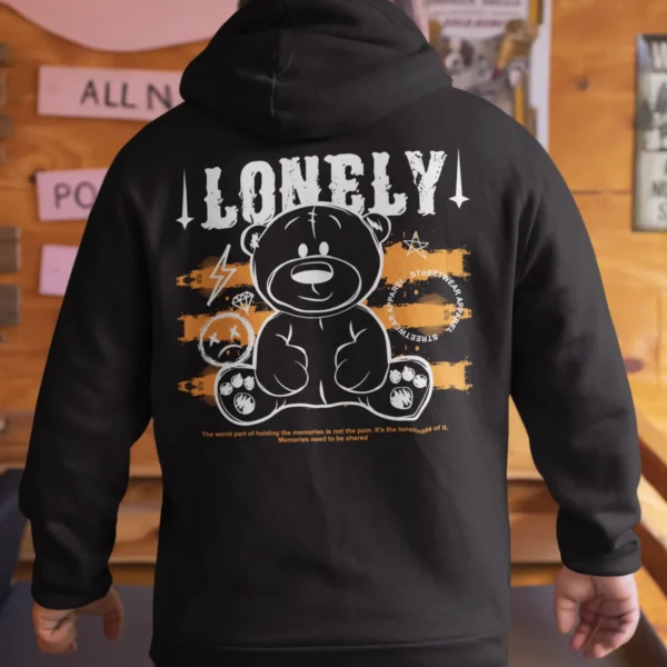 Streetwear Lonely Bear Hoodie