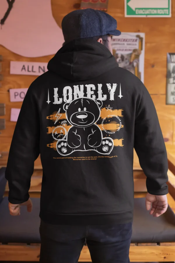 Streetwear Lonely Bear Hoodie