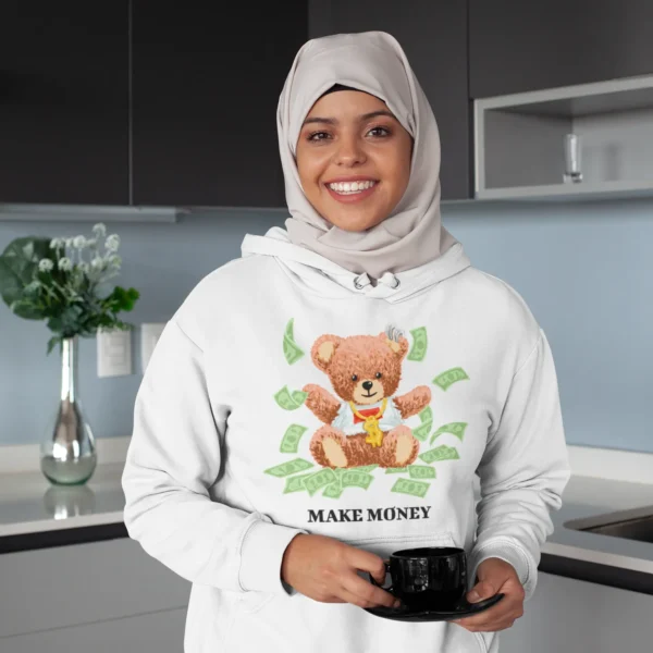 Streetwear Make Money Bear Hoodie