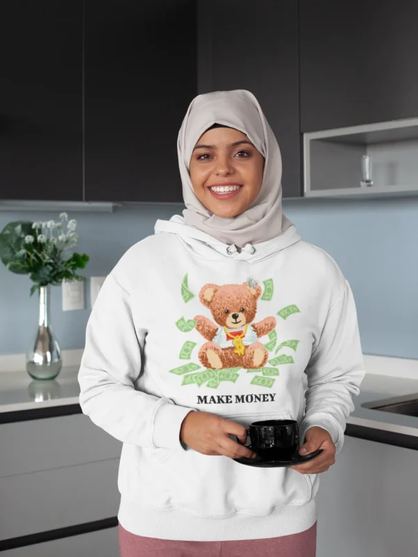 Streetwear Make Money Bear Hoodie