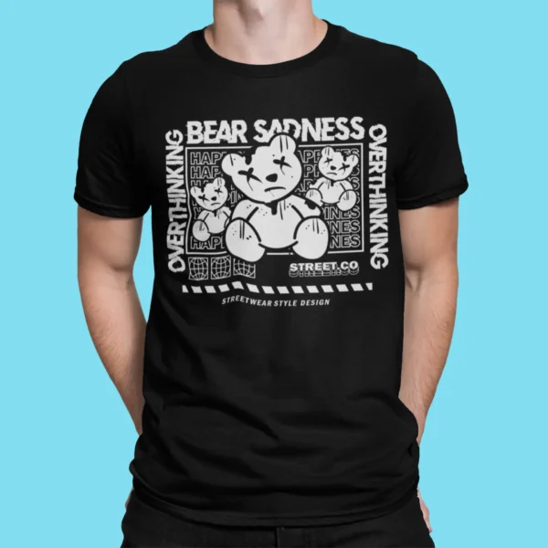 Streetwear Overthinking Bear T-Shirt