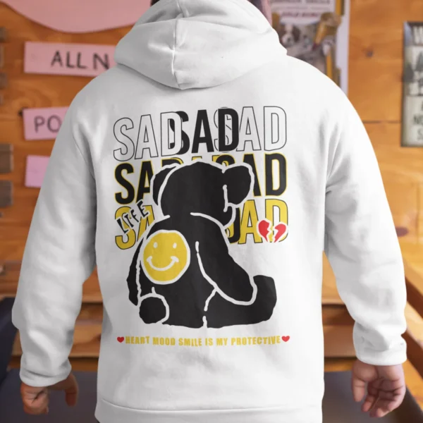 Streetwear Sad Life Bear Hoodie