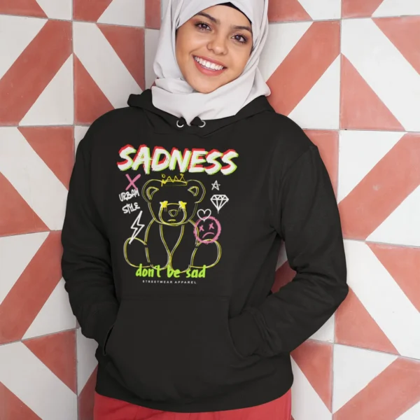 Streetwear Sadness 2 Bear Hoodie