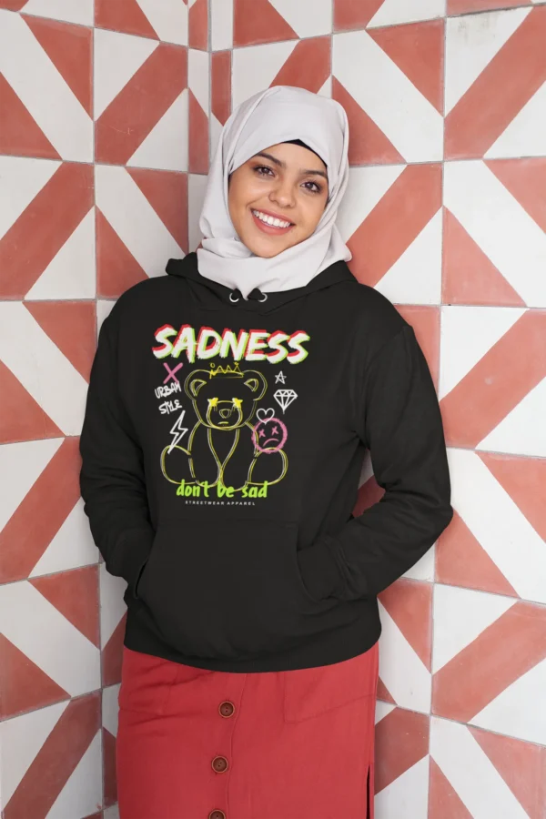Streetwear Sadness 2 Bear Hoodie