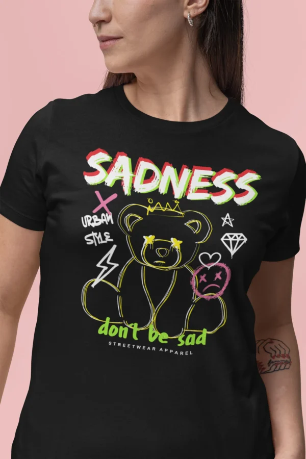 Streetwear Sadness 2 Bear T-Shirt