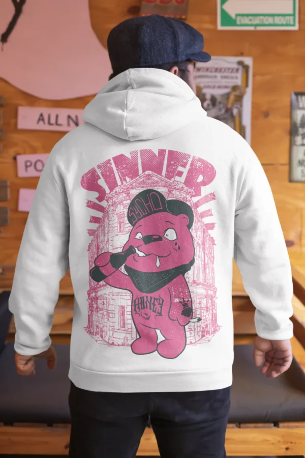Streetwear Sinner Bear Hoodie