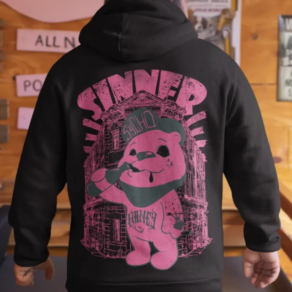 Streetwear Headphone Bear Hoodie
