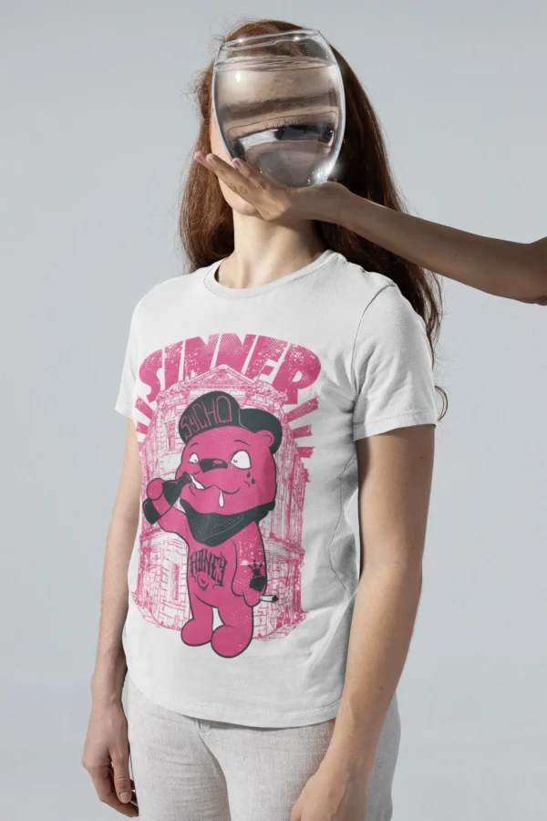 Streetwear Sinner Bear T-Shirt