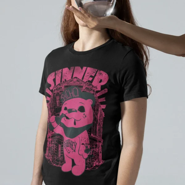 Streetwear Sinner Bear T-Shirt