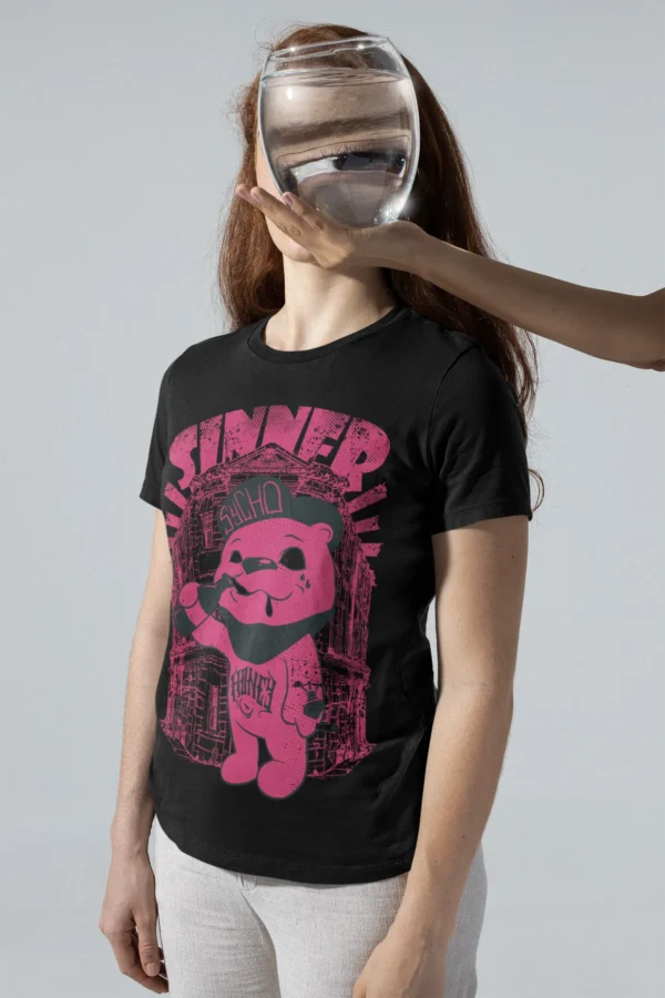 Streetwear Sinner Bear T-Shirt