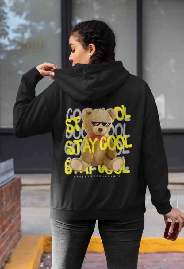 Streetwear Stay Cool Bear Hoodie