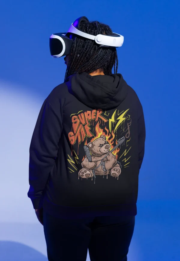 Streetwear Super Star Bear Hoodie