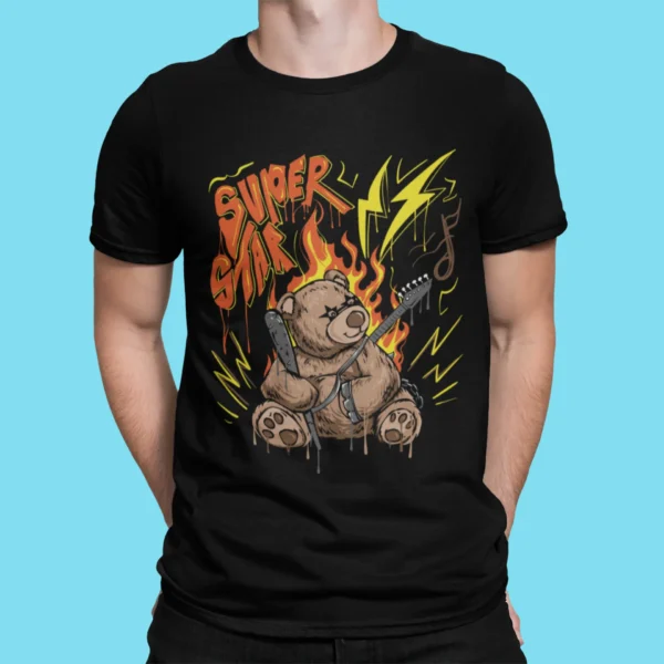 Streetwear Super Star Bear T-Shirt